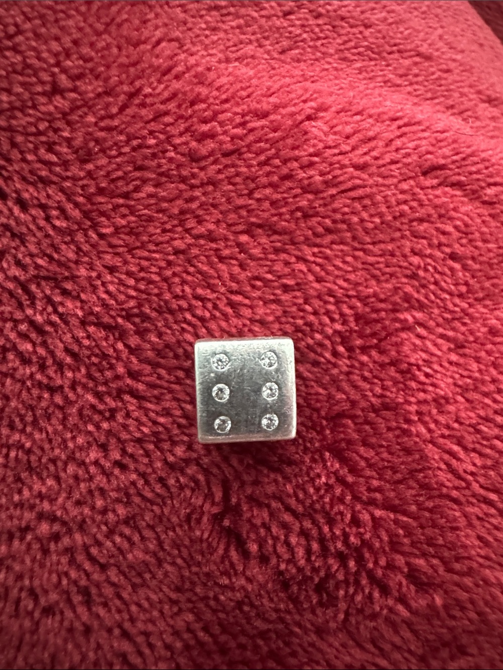 Pandora CZ Dice Charm